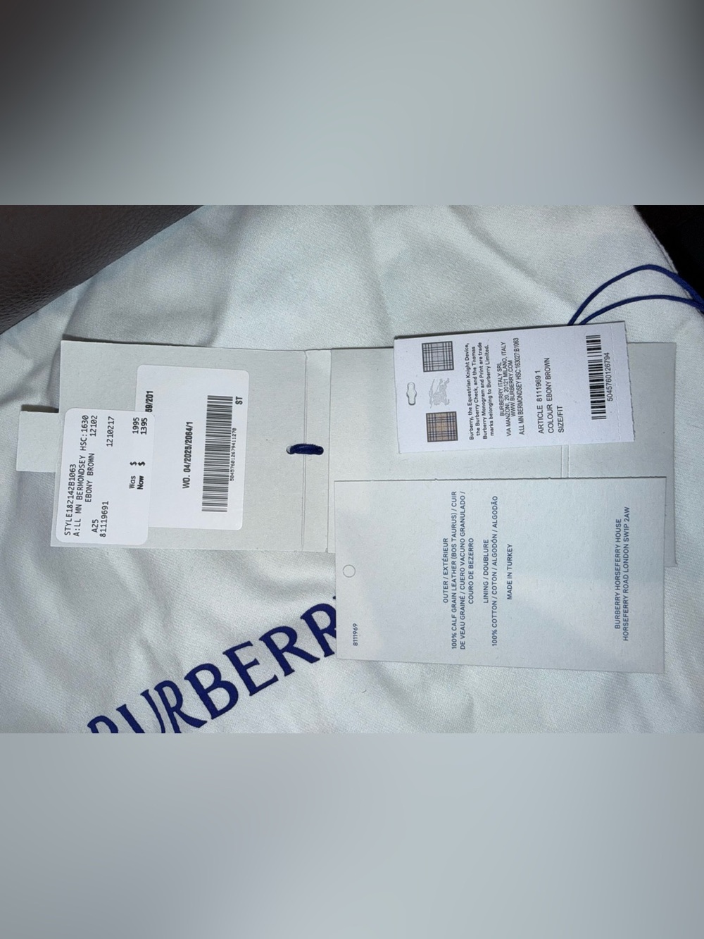 Burberry Leather Structured Top-Handle Bag - Picture 13 of 15